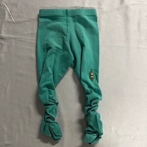 Peekaboo Beans PK - Quality Kids' Turquoise Leggings with Playful Patch